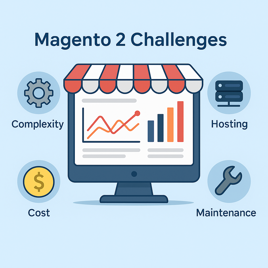 عيوب ماجنتو 2 وتحديات Magento 2